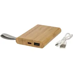 Bild på 5000 mAh powerbank bambu, återvunnen PET - Tulda 