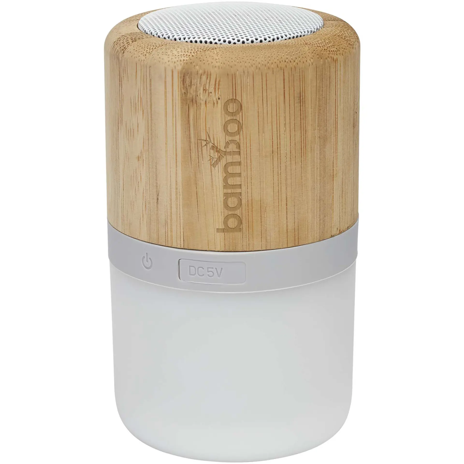 Bild på Bluetooth® högtalare i bambu, med ljus - Aurea 