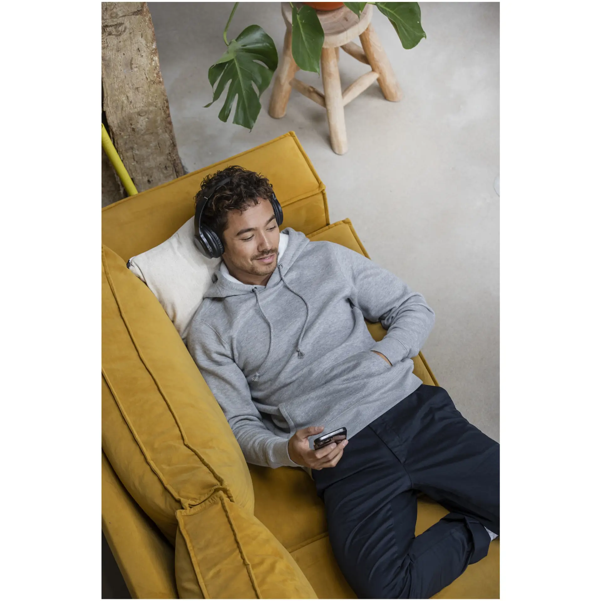 Hoodie herr, 240g/m2, bomull/polyester - Charon
