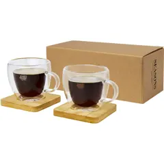 Bild på Set med glaskoppar, 2 glas, dubbelvägg (100ml) - Manti 