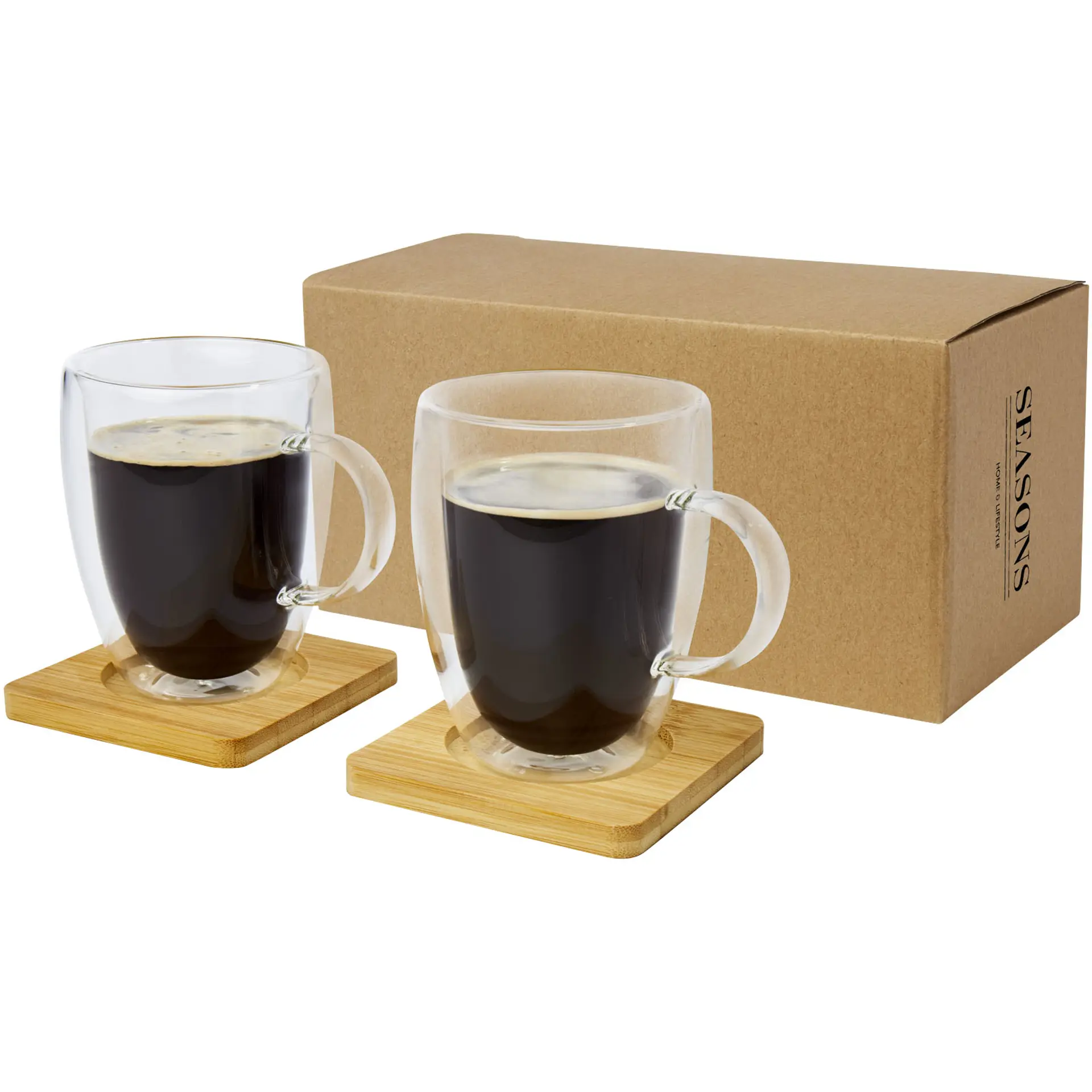 Bild på Set med termoglas, 2 glas, dubbelvägg (350ml) - Manti