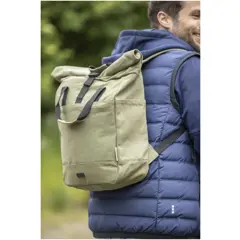 Bild på Joey 15" laptopväska med rullstängning av GRS-återvunnen canvas 15 liter