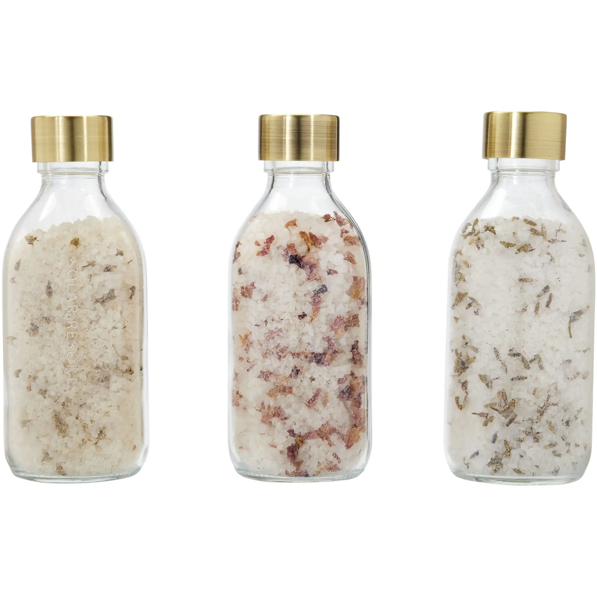 Bild på 3-delad presentförpackning med badsalt, 200 ml - Wellmark Just Relax 