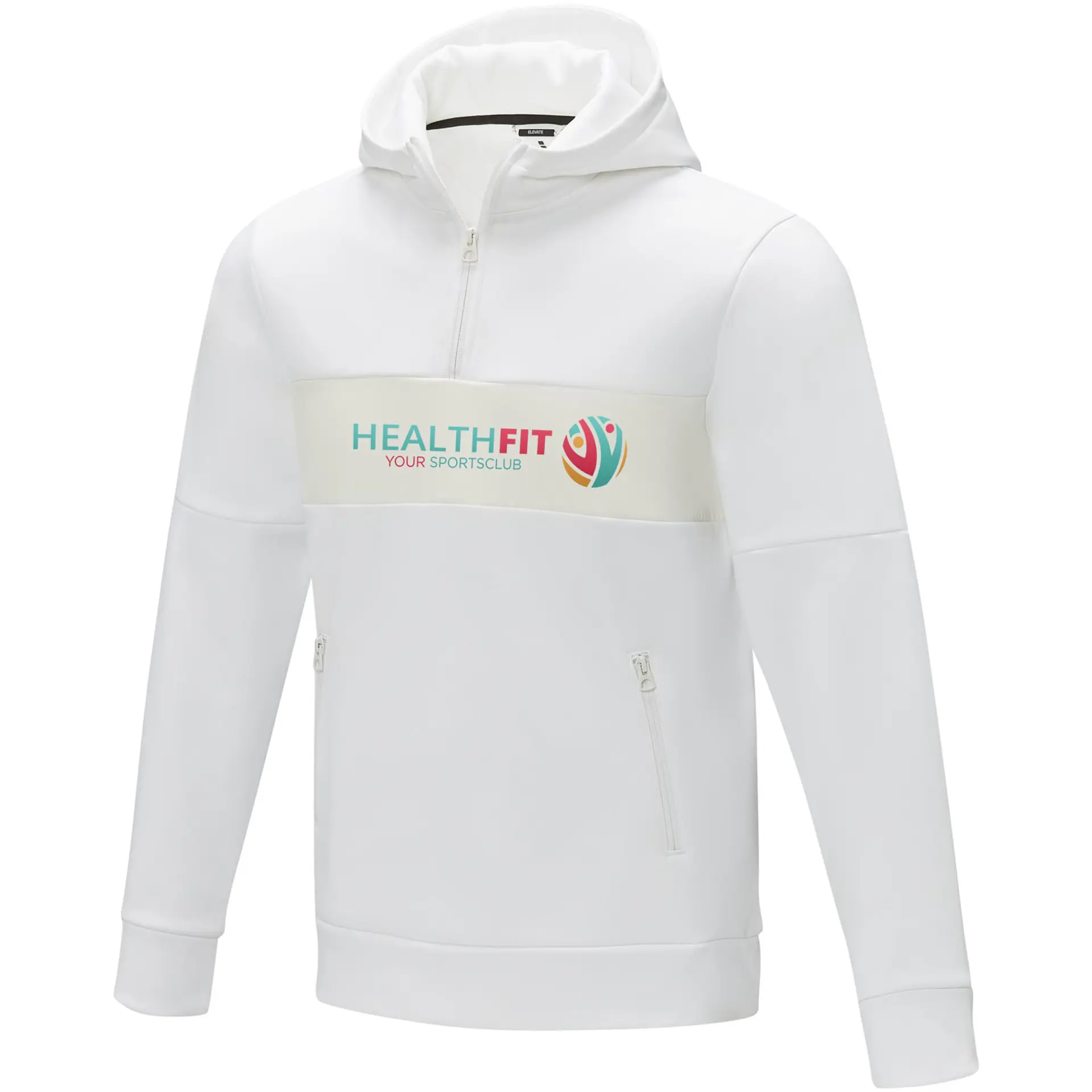 Bild på Hoodie herr, halv dragkedja, 350g/m2 - Sayan