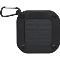 Bild på Solo soldriven Bluetooth®-högtalare med karbinhake på 3 W av IPX5 RCS-återvunnen plast 