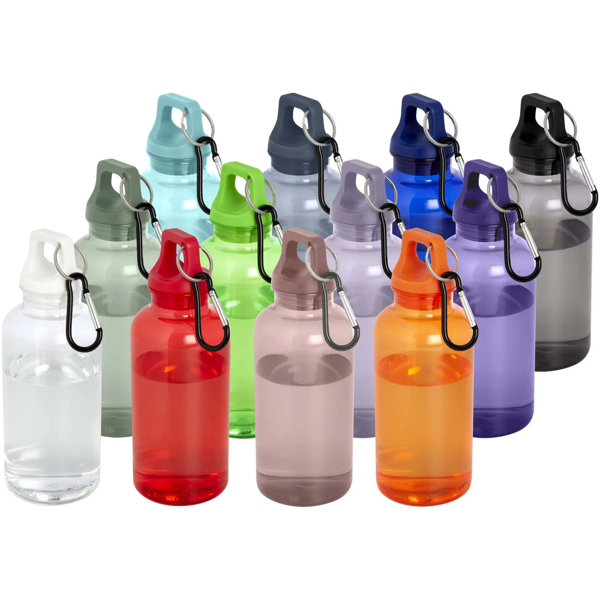 Bild på Oregon 400 ml vattenflaska av RCS-certifierad återvunnen plast med karbinhake