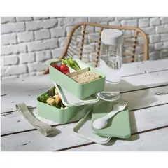 Bild på Lunchlåda, dubbla lager, återvunnen - MIYO Renew 