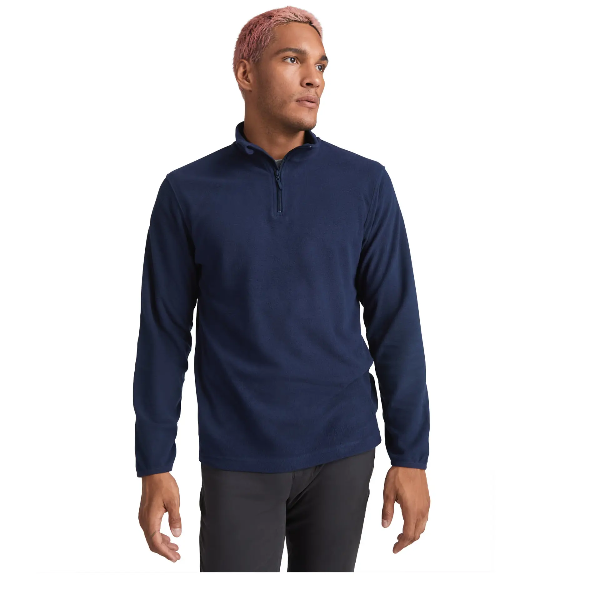 Fleecejacka herr, microfleece 155g/m2, kvartslång dragkedja - Himalaya