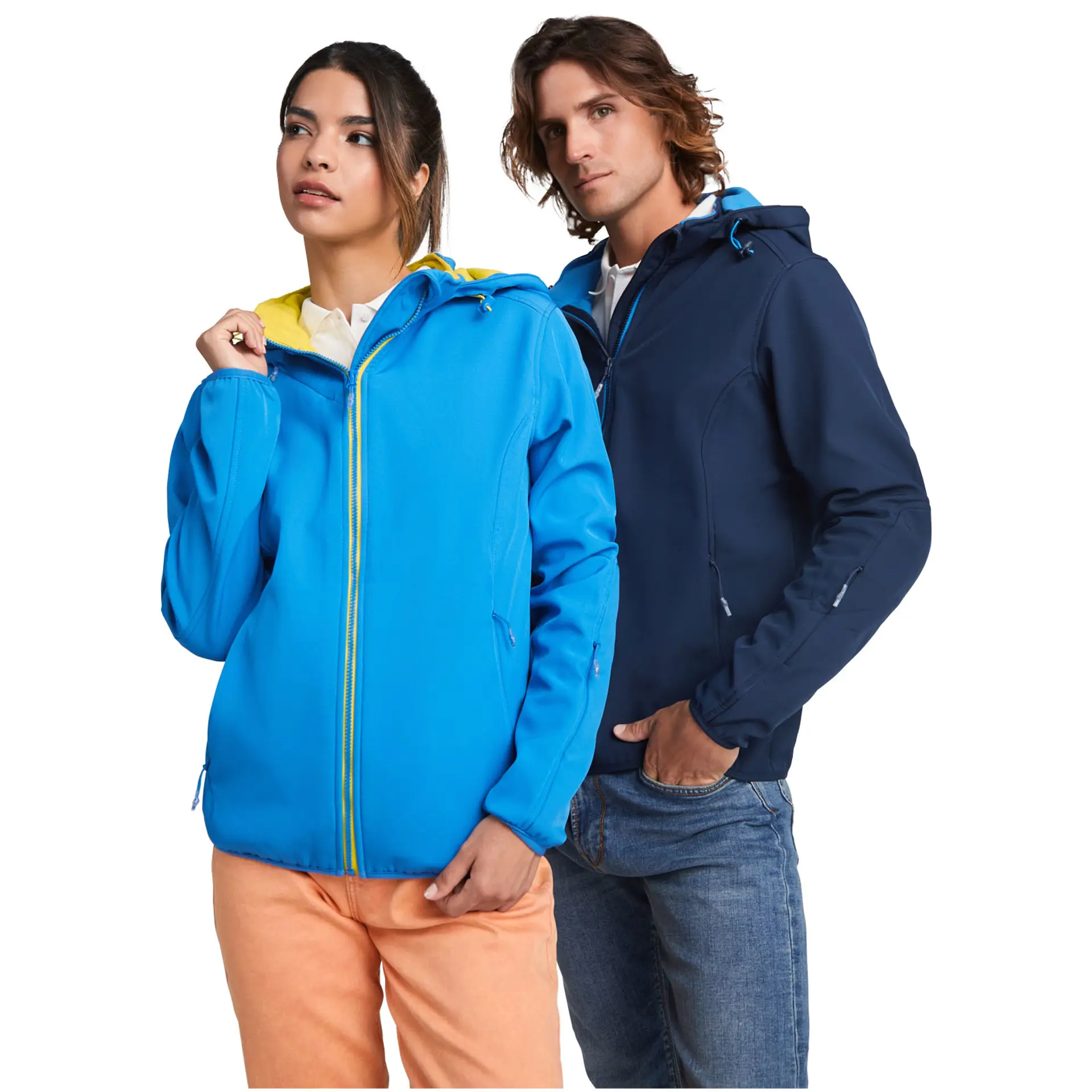 Bild på Softshelljacka unisex, 2-lager, vikbar huva - Siberia