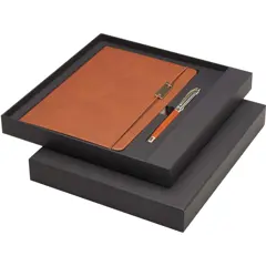 Bild på Legato A5-anteckningsbok och rollerball penna (blått bläck)