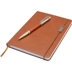 Bild på Legato A5-anteckningsbok och rollerball penna (blått bläck)