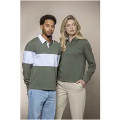 Bild på Clyde unisex sweatshirt, rugby- och polomönstrad 