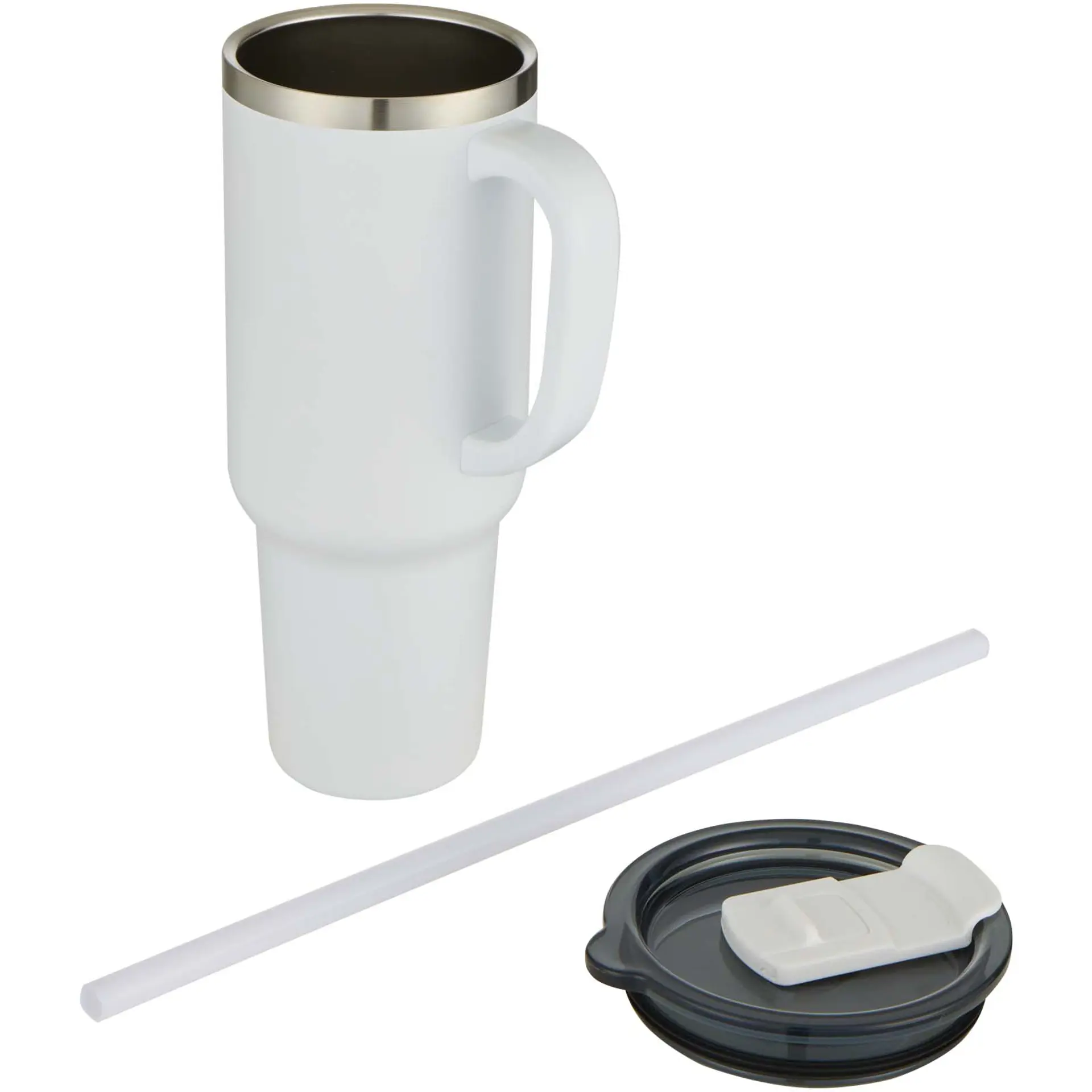 Bild på Vakuumisolerad kopparmugg med sugrör, RCS-certifierad, 1 200 ml - Sydney