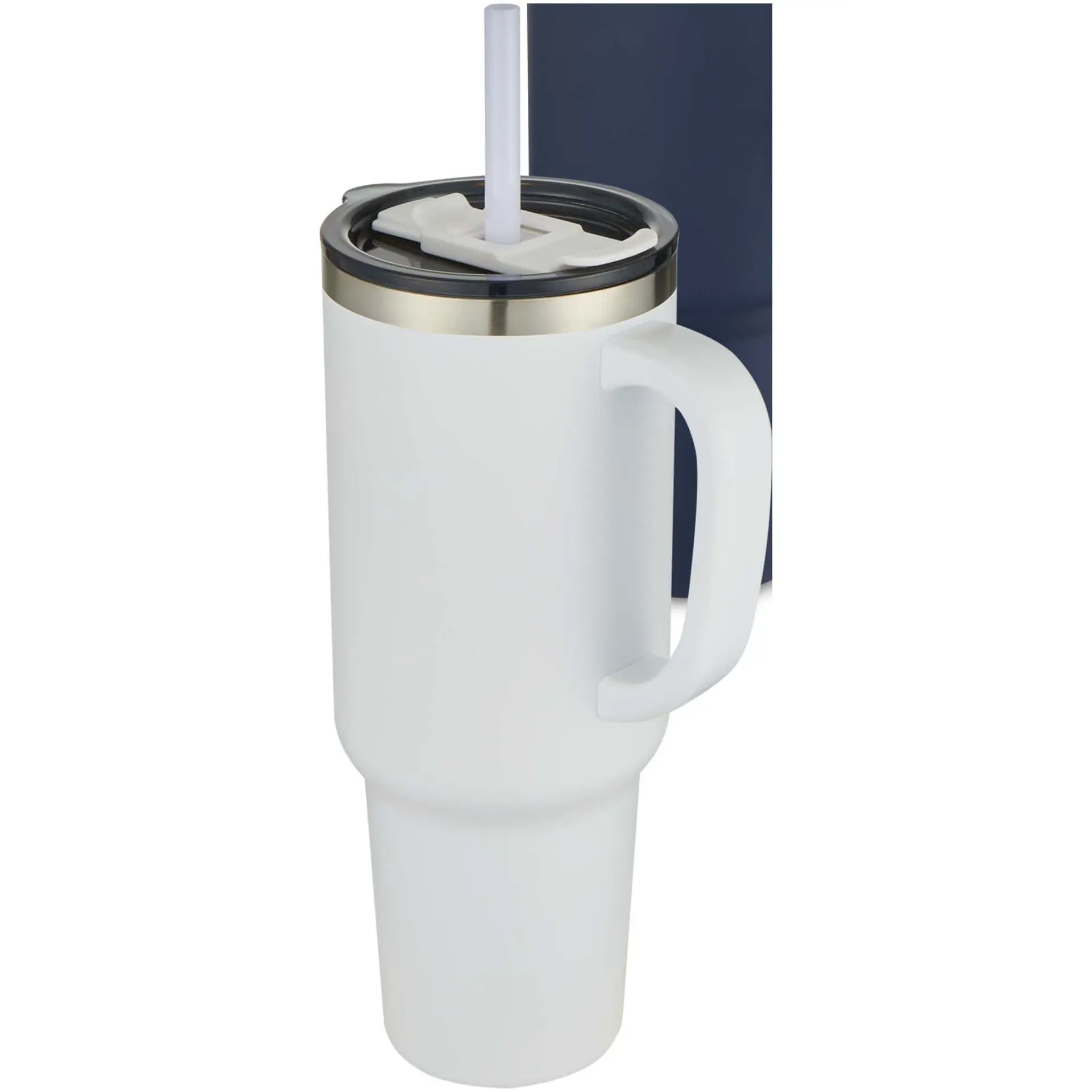 Bild på Vakuumisolerad kopparmugg med sugrör, RCS-certifierad, 1 200 ml - Sydney