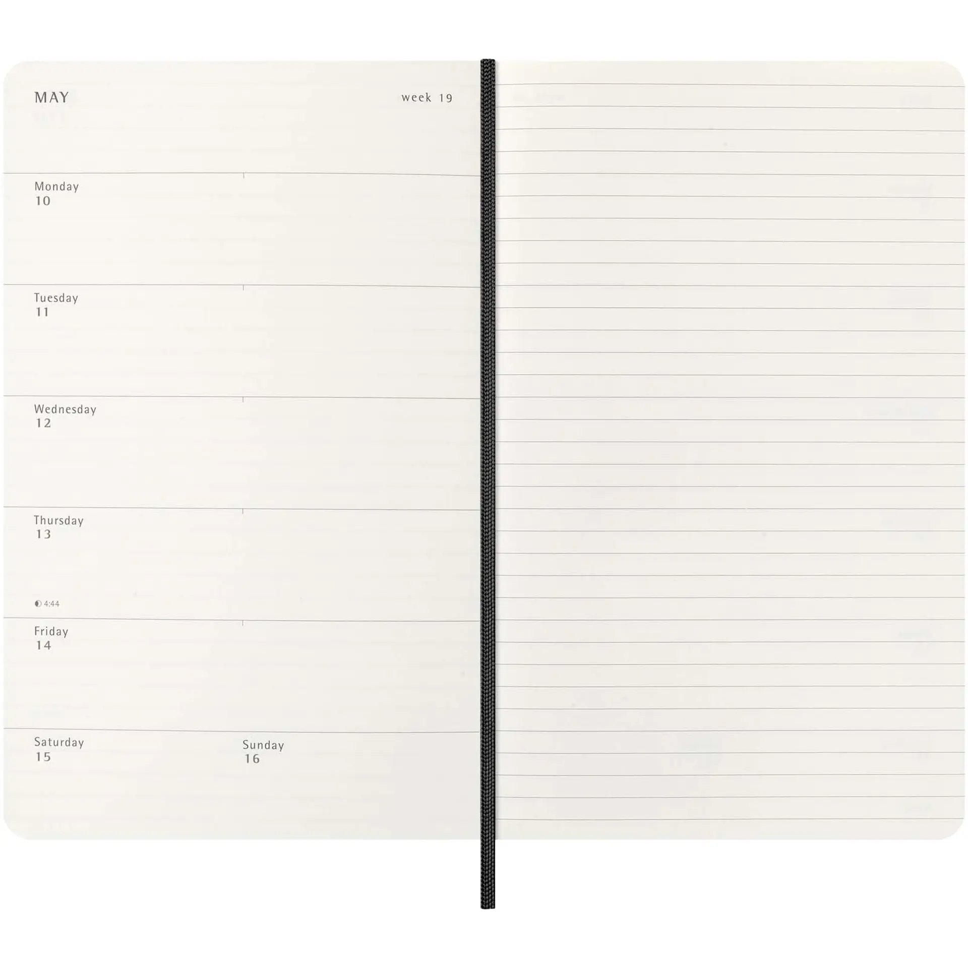 Bild på Moleskine 12-månaders L anteckningsbok med mjukt omslag