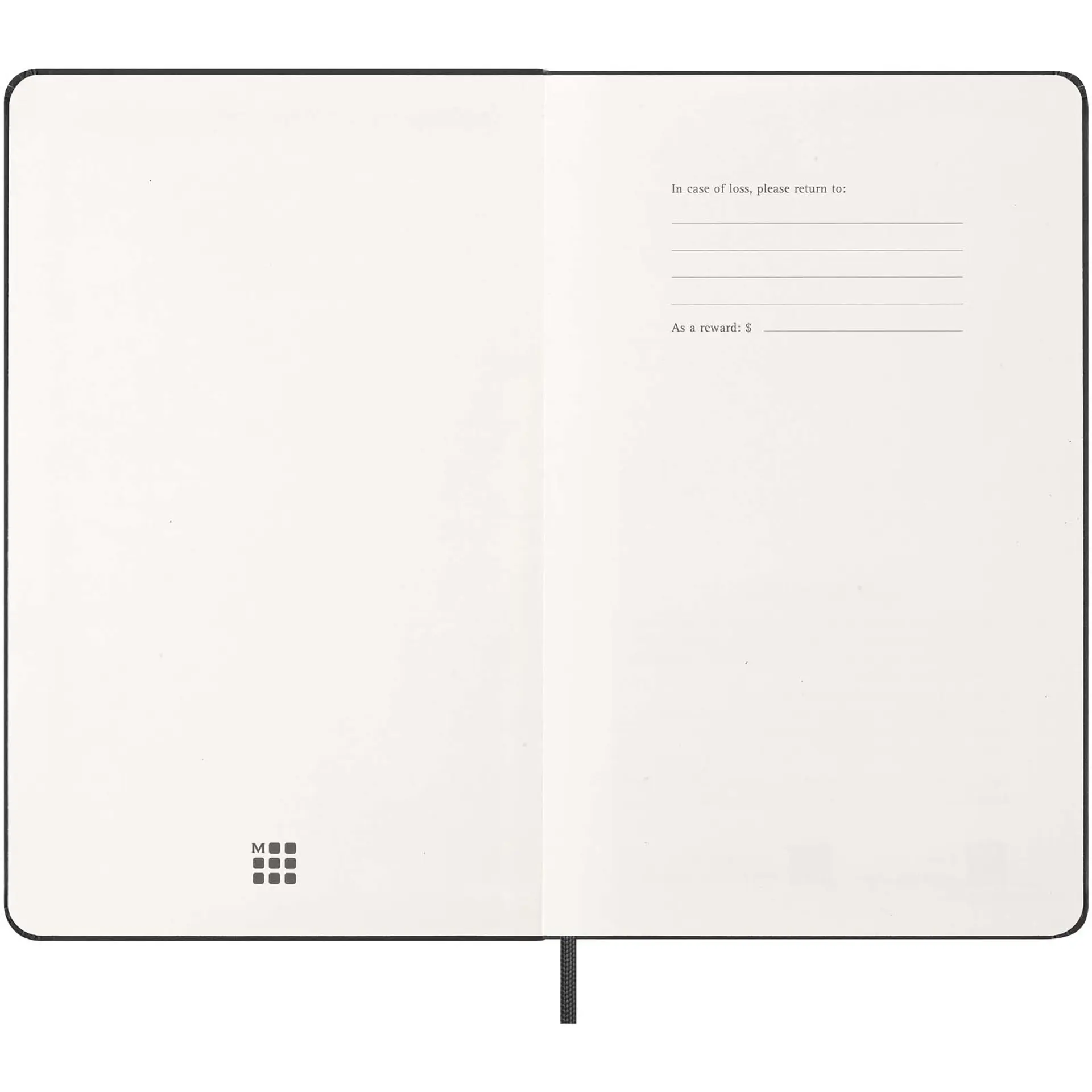Bild på Moleskine inbunden 12-månaders L horisontell veckoplanerare