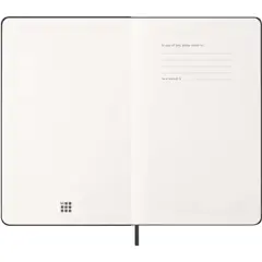 Bild på Moleskine inbunden 12-månaders L horisontell veckoplanerare