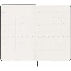 Bild på Moleskine inbunden 12-månaders L horisontell veckoplanerare