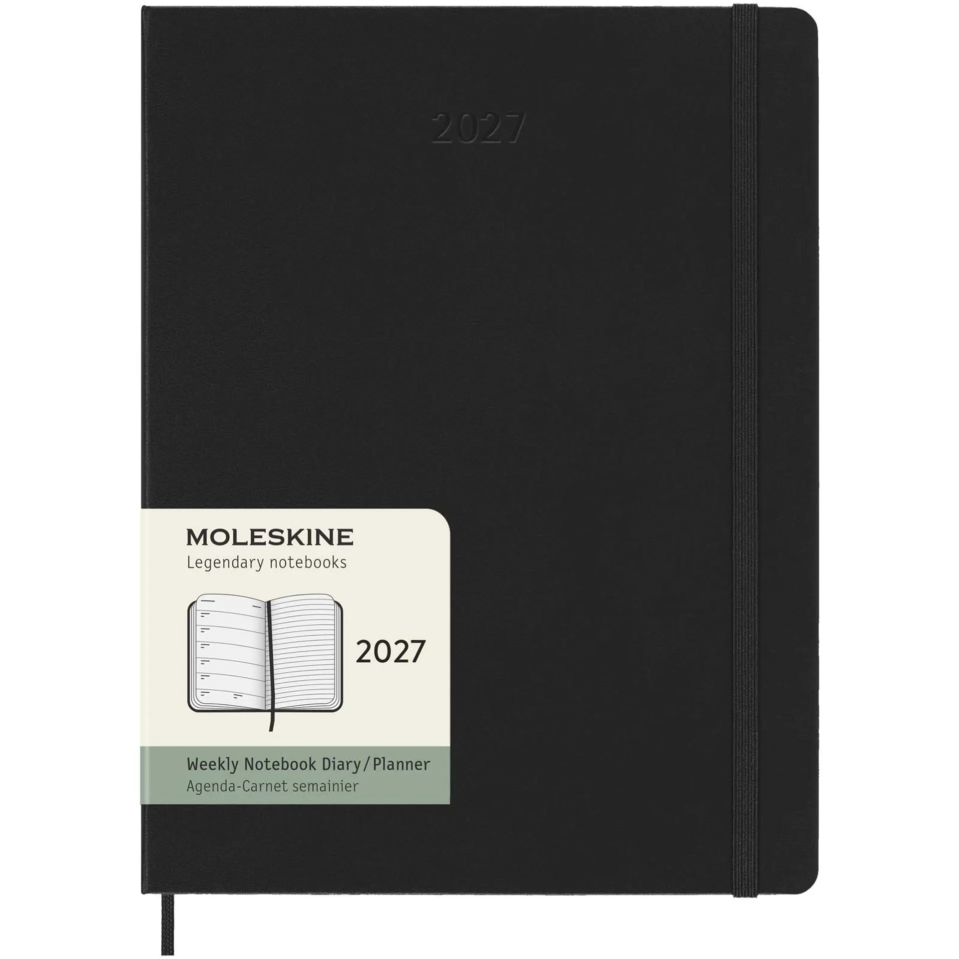 Bild på Moleskine inbunden 12-månaders veckoplanerare XL Bild på Moleskine inbunden 12-månaders veckoplanerare XL