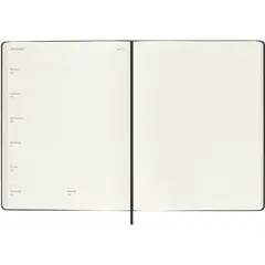 Bild på Moleskine inbunden 12-månaders veckoplanerare XL