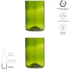 Bild på Glasuppsättning med 2 glas, 280ml, återvunnen - Originalhome 