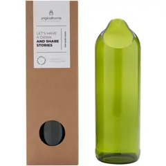 Bild på Vattenkaraff, 750ml, tillverkad av återanvända vinflaskor - Originalhom 