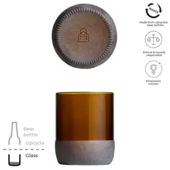 Bild på Glasuppsättning med 2 glas, 160ml, återvunnen - Originalhome 
