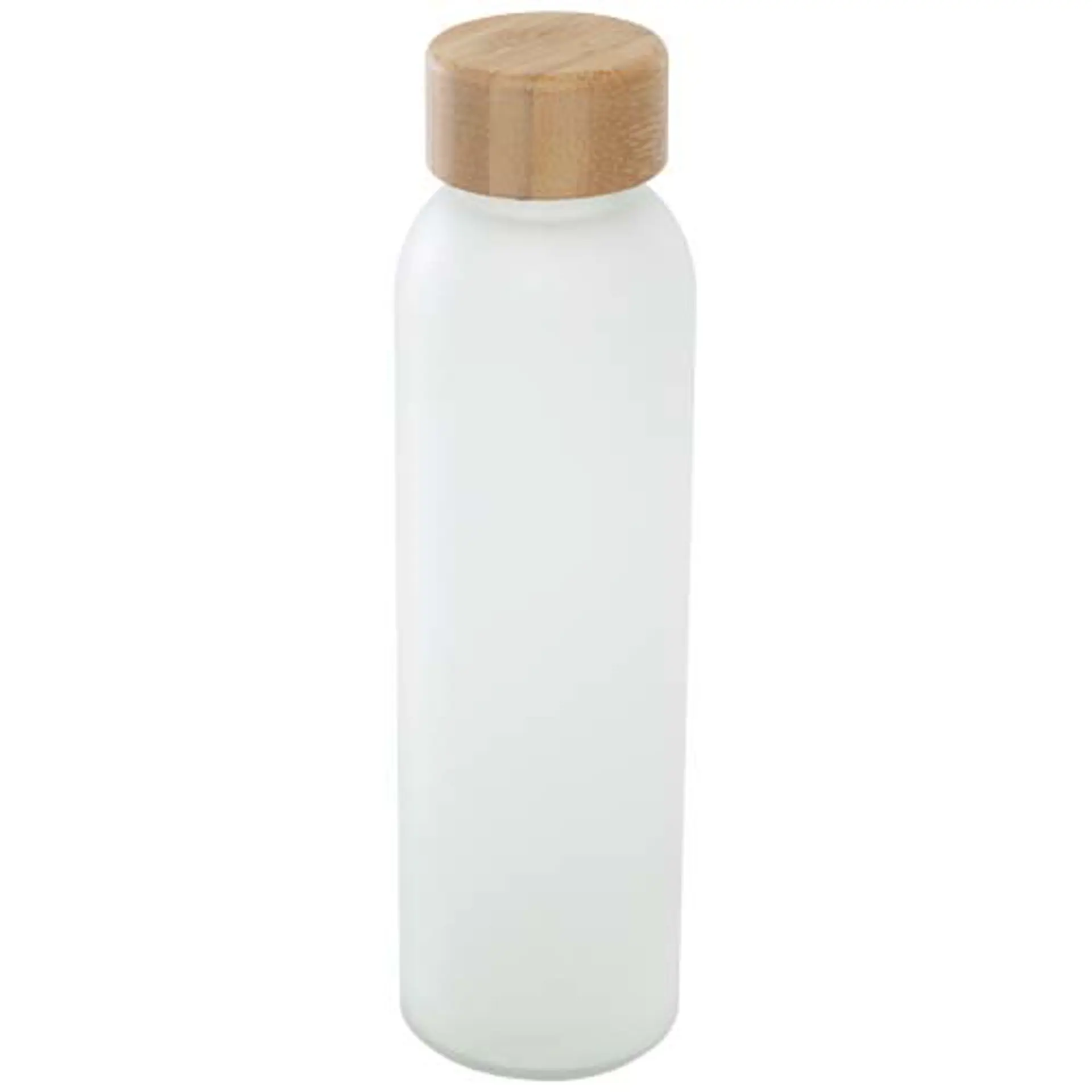 Lume 500 ml matt glasflaska av silikatglas med bambulock  