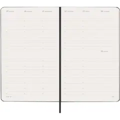 Bild på Moleskine inbunden 12-månaders L vertikplanerare