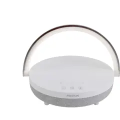 Bild på 4-i-1 Bluetooth®-högtalare på 10 W med LED-lampa och trådlös laddningsbas - Prixton 