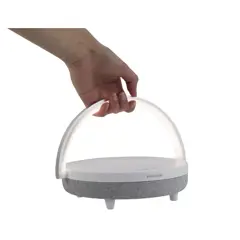 Bild på 4-i-1 Bluetooth®-högtalare på 10 W med LED-lampa och trådlös laddningsbas - Prixton 