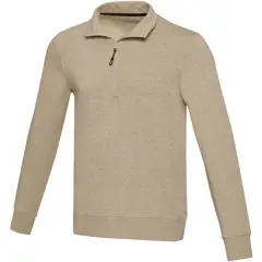 Bild på Tröja unisex, kvartslång dragkedja, återvunnet material - Tin