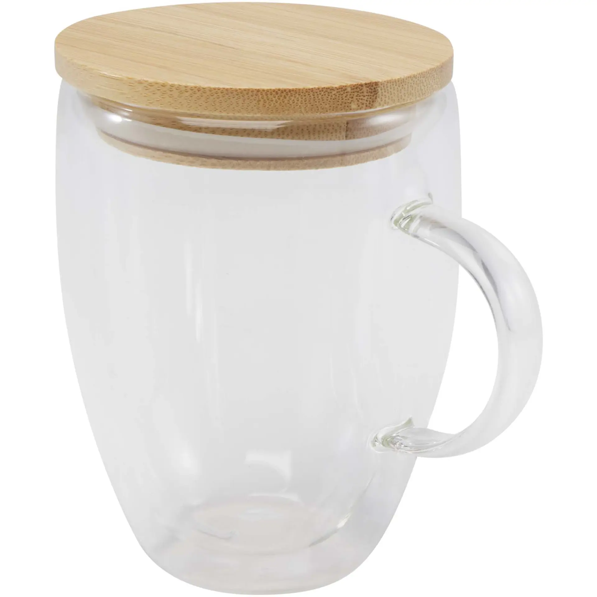 Bild på Glasmugg, bambulock, 350ml - Leona 