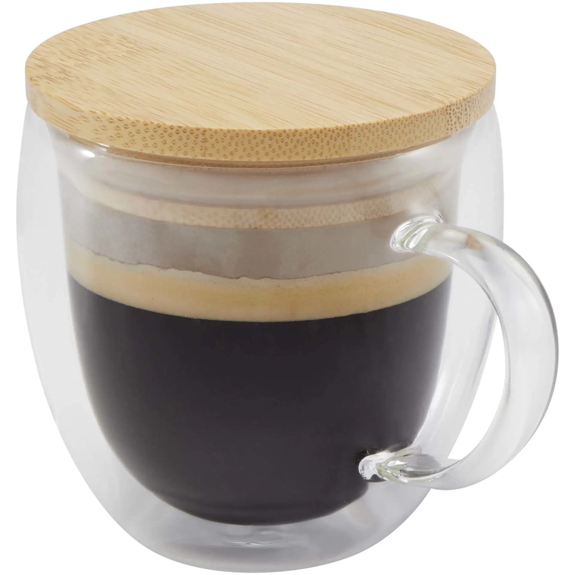 Bild på Glasmugg, bambulock, 250ml - Lenora Bild på Glasmugg, bambulock, 250ml - Lenora