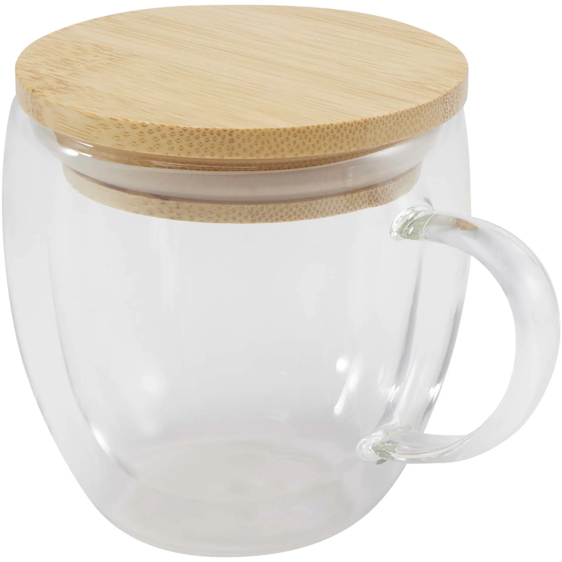 Bild på Glasmugg, bambulock, 250ml - Lenora 