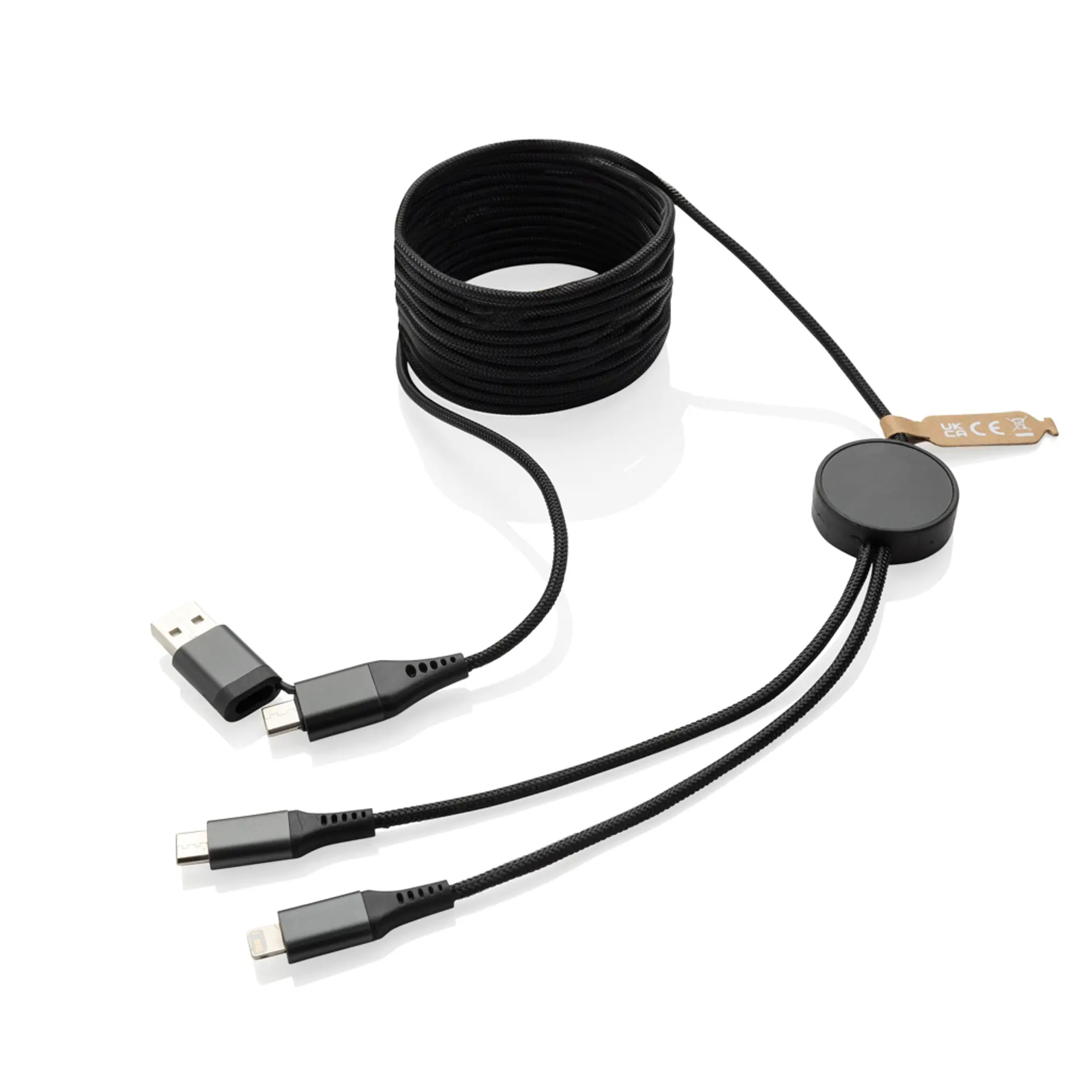 Bild på Terra RCS återvunnen PET 3 meter 4-i-1-kabel Bild på Terra RCS återvunnen PET 3 meter 4-i-1-kabel