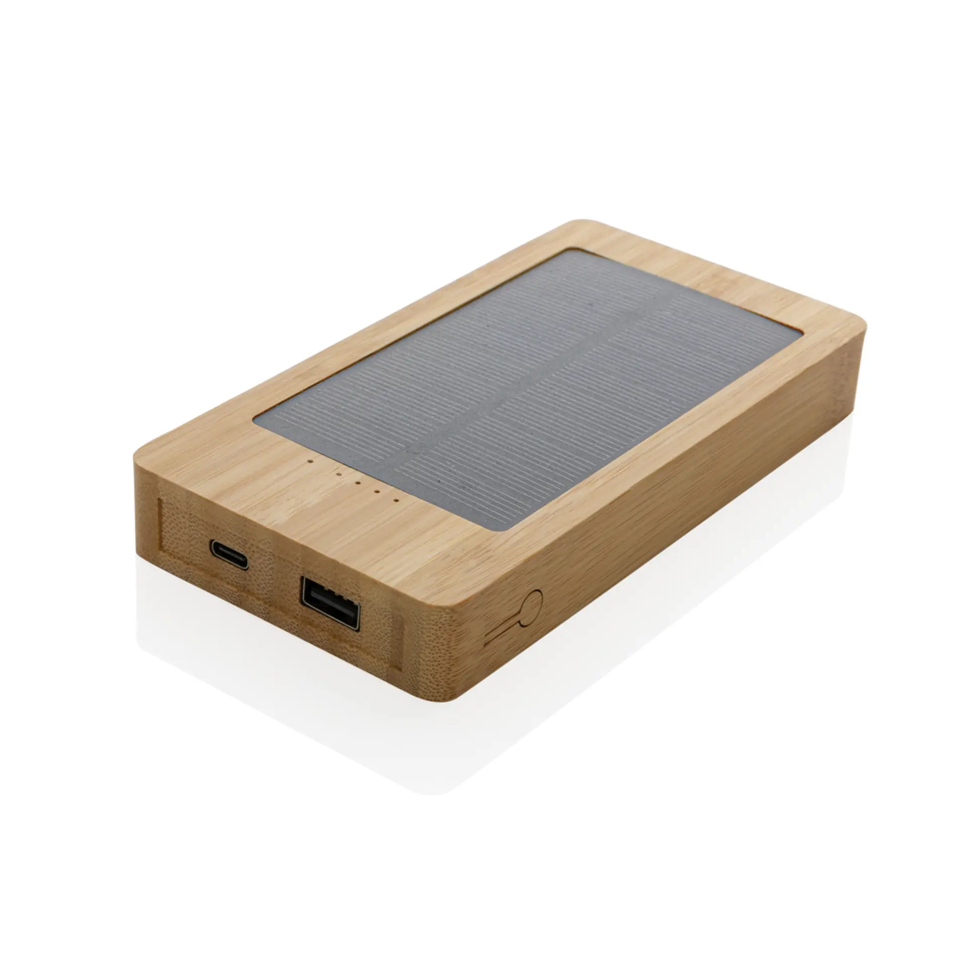 Bild på Sunwick 10.000mAh solcellspowerbank i bambu Bild på Sunwick 10.000mAh solcellspowerbank i bambu