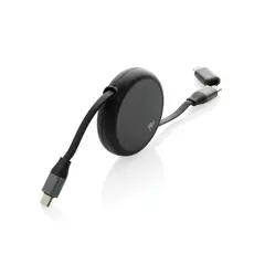 Bild på Terra RCS återvunnen aluminium 240W utdragbar 2-i-1 kabel