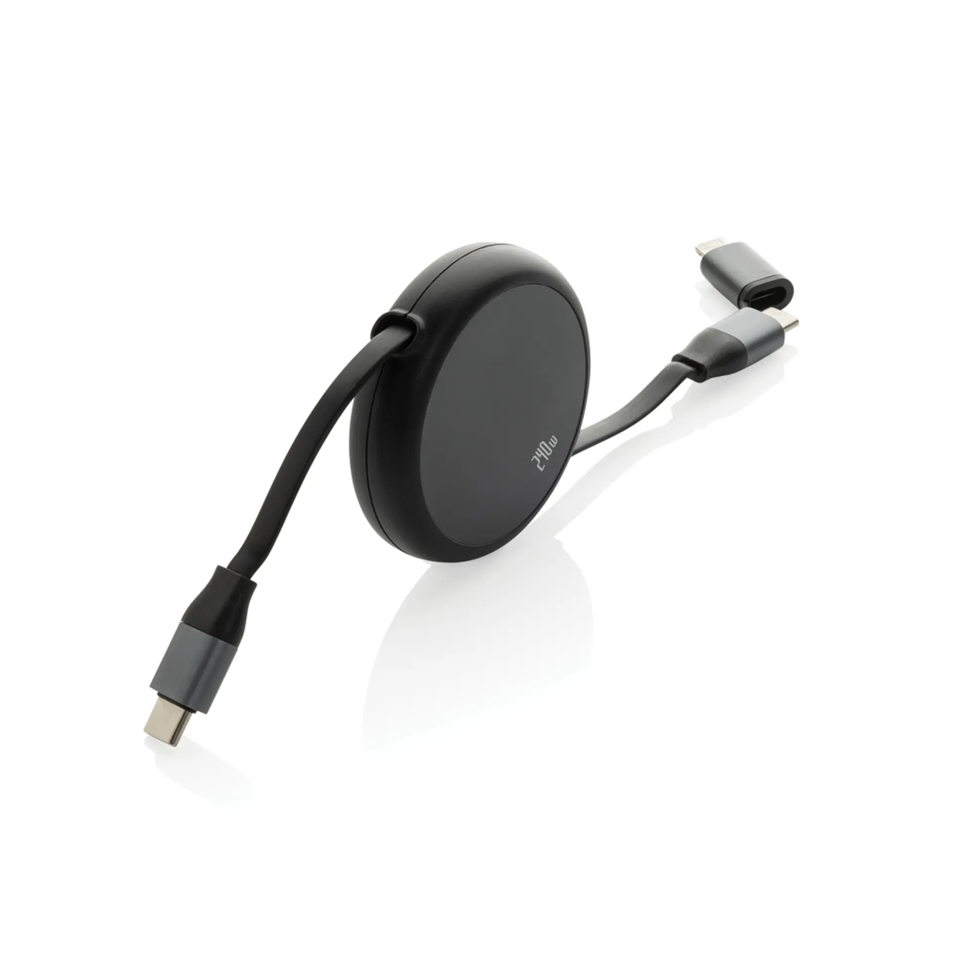 Bild på Terra RCS återvunnen aluminium 240W utdragbar 2-i-1 kabel Bild på Terra RCS återvunnen aluminium 240W utdragbar 2-i-1 kabel