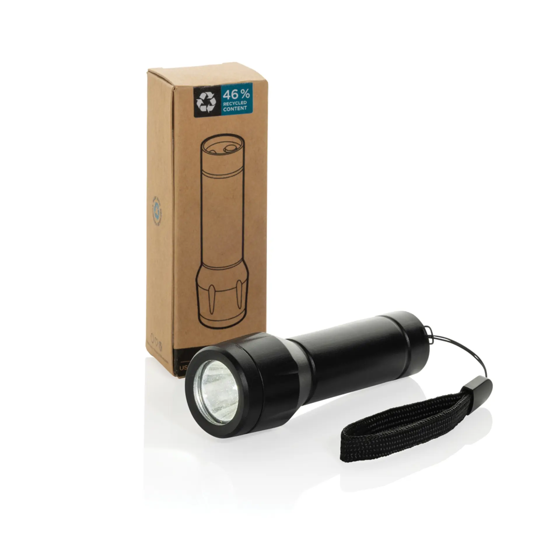 Bild på Flara RSC återvunnen plast ficklampa med USB-laddning