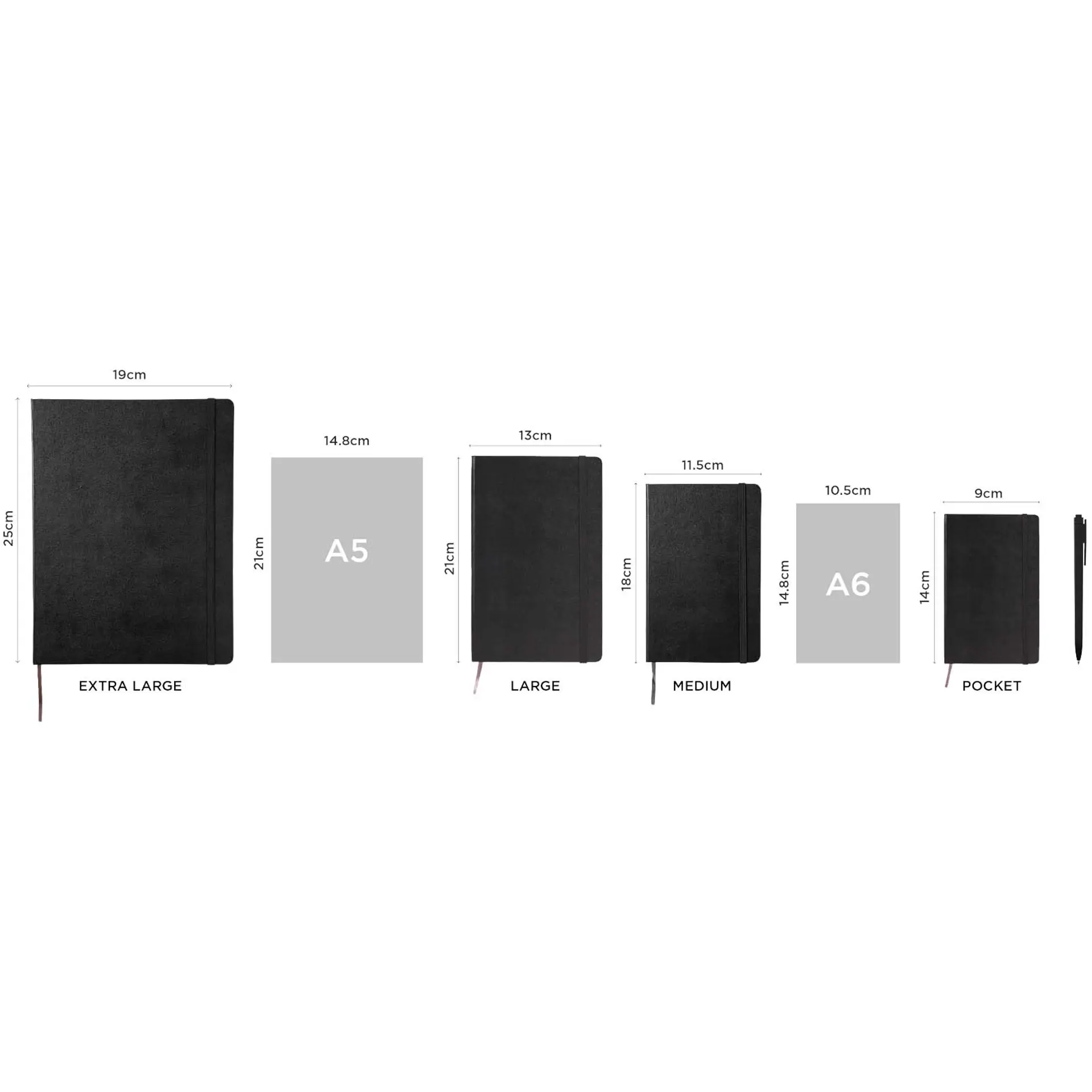 Bild på Moleskine inbunden 12-månaders L horisontell veckoplanerare