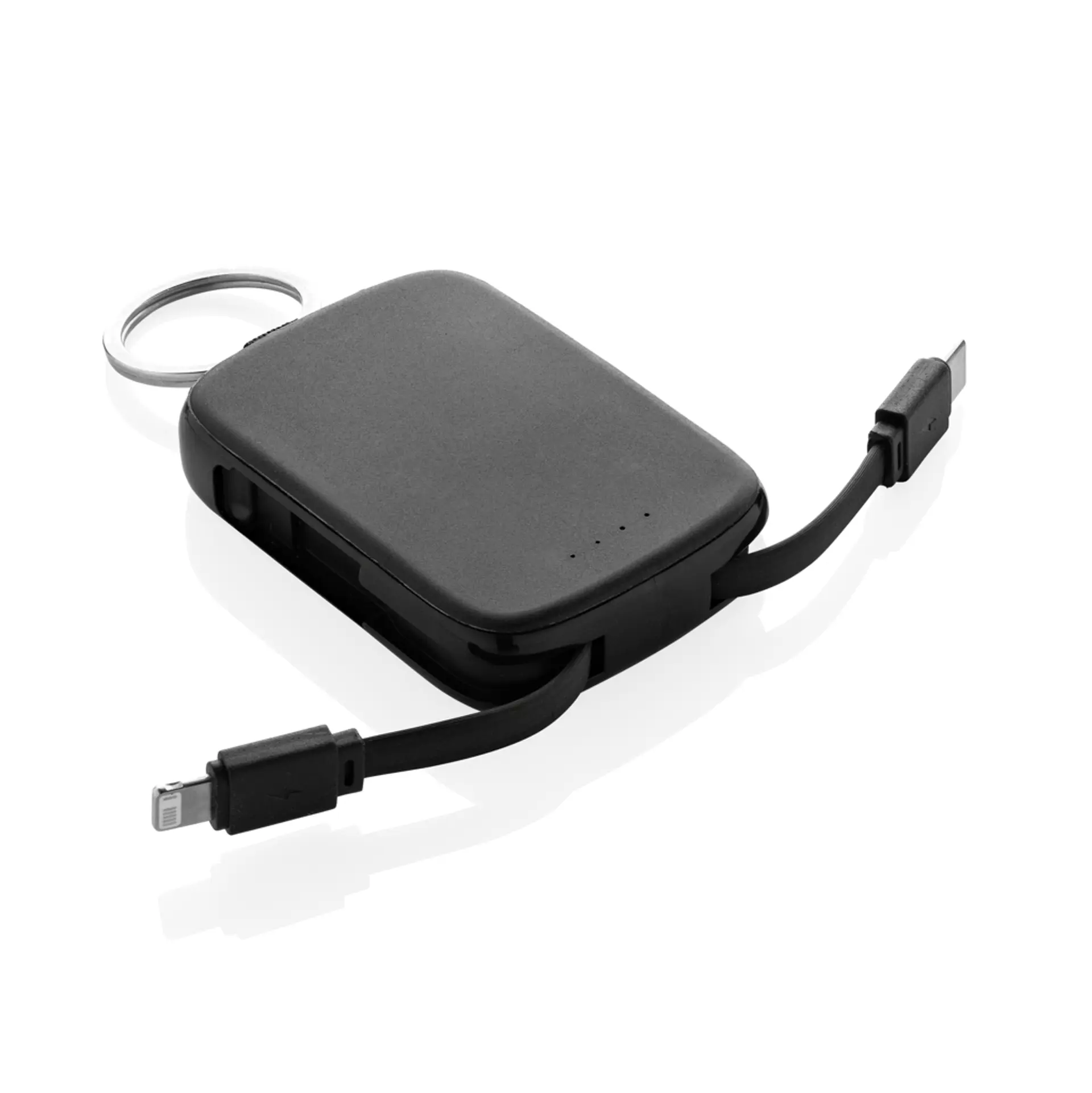 Bild på Nexo RCS nyckelringspowerbank 2000 mAh med integrerade kabla