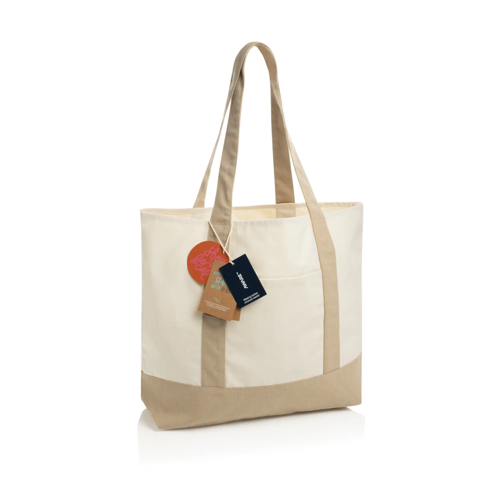 Bild på SHOP LOCAL AWARE™ återvunnen bomull 350 gsm Toteväska Bild på SHOP LOCAL AWARE™ återvunnen bomull 350 gsm Toteväska