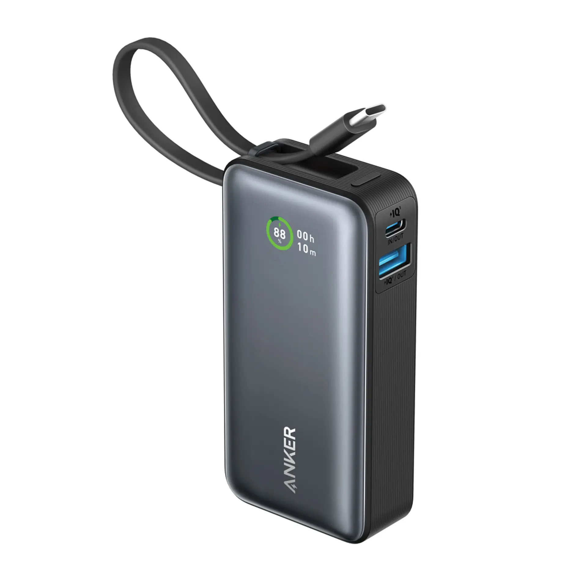 Bild på Anker Nano powerbank 30W, inbyggd USB-C kabel