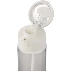 Bild på Theron 700 ml vattenflaska i återvunnen plast från RCS med lock med dubbla funktioner och utfällbart sugrör