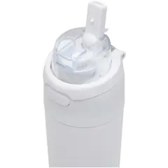 Bild på Theron 800 ml RCS-vattenflaska i återvunnet rostfritt stål med enkelvägg och lock med dubbla funktioner samt utfällbart sugrö