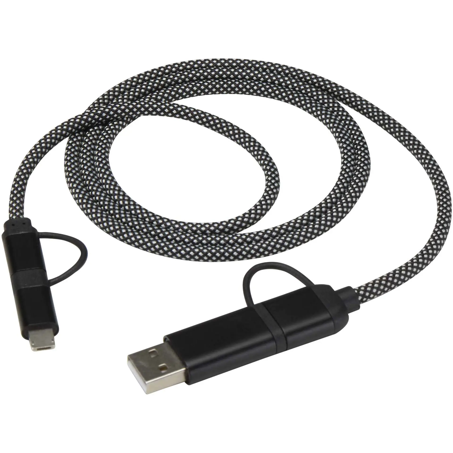 Bild på SMART 65 W 100 cm magnetisk 5-i-1-laddningskabel i RCS-återvunna material