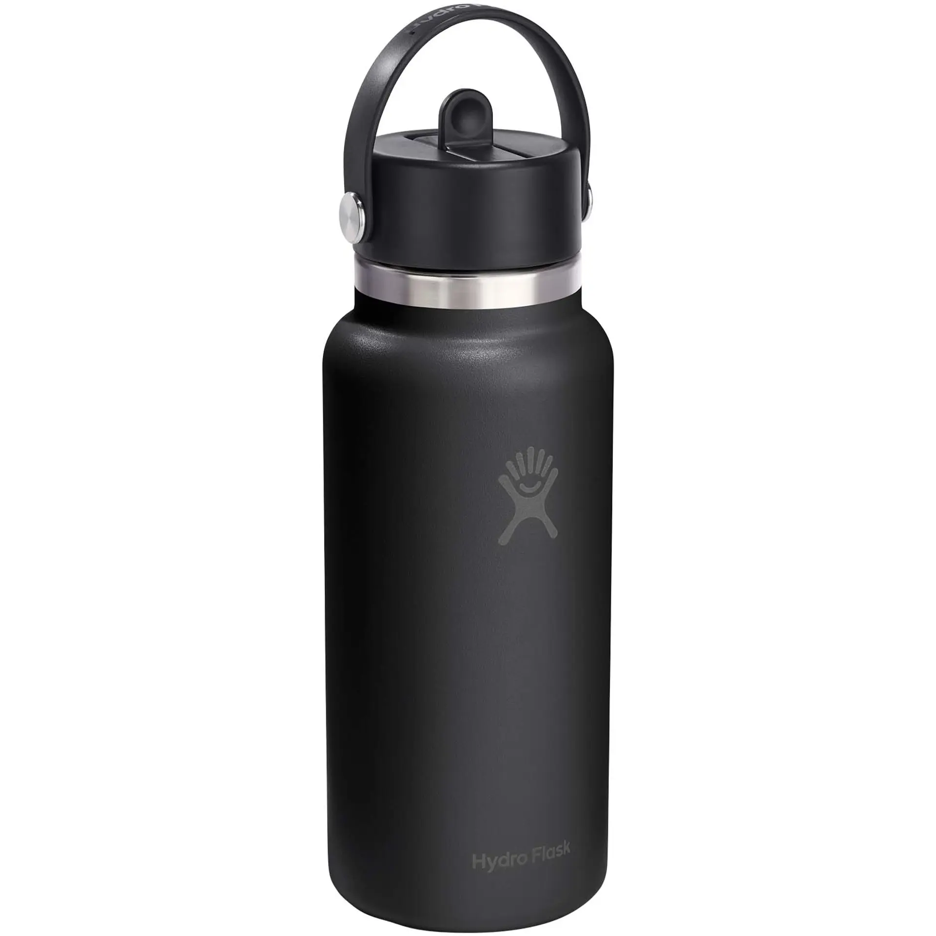 Bild på Hydro Flask Wide Mouth 946ml isolerad vattenflaska i rostfritt stål med lock med sugrör
