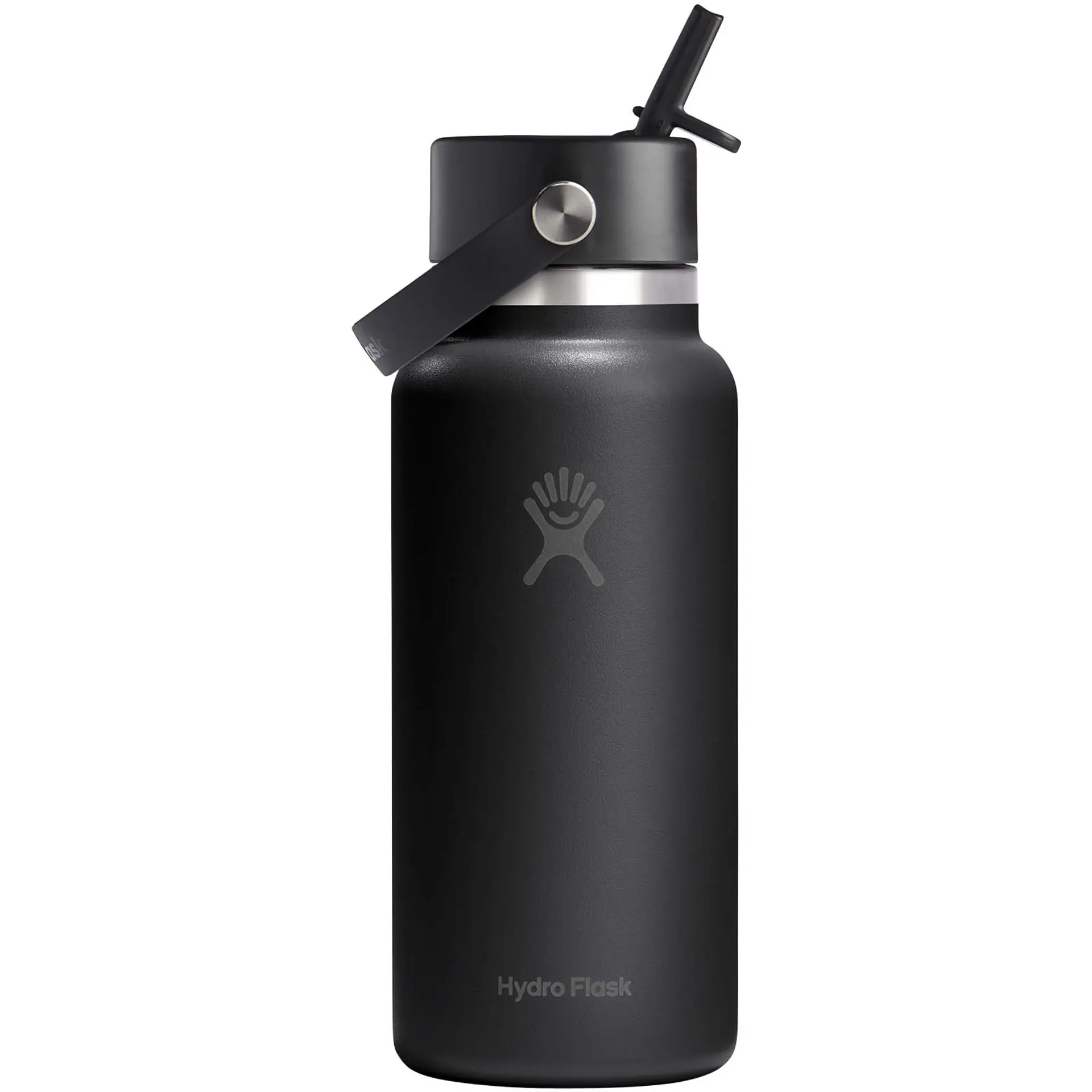 Bild på Hydro Flask Wide Mouth 946ml isolerad vattenflaska i rostfritt stål med lock med sugrör