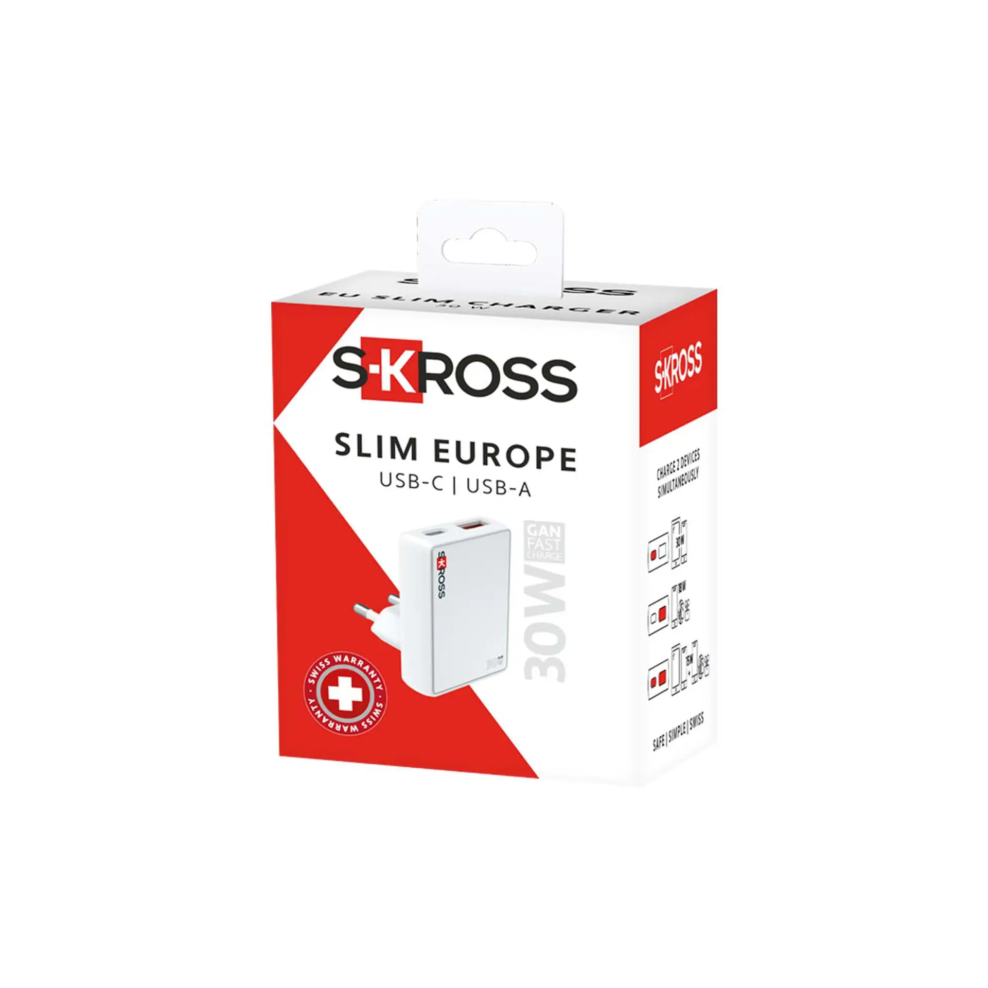 Bild på SKROSS® Slim 30W väggladdare för Europa